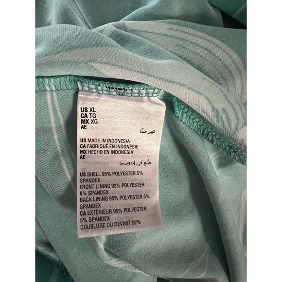 NWT charter club Women sleeveless dress midi XL stretch flower turquoise - Picture 4 of 8